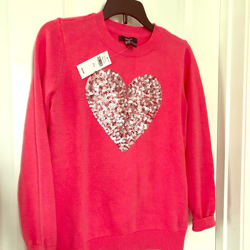 NWT Girls Gap Sequin Sweater, Size L 10-11